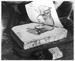 Herstellung einer Lithografie