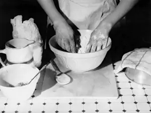 Das Backen von Teig
