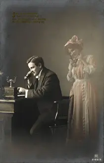 Man On Phone Drucke: Man on Phone C1905