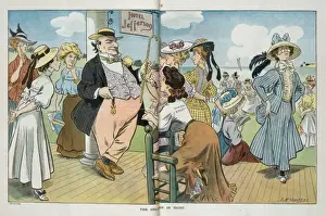 Puck Magazine Cartoons Online Drucke: The only man in sight