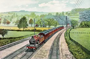 Vintage Railway Images UK Drucke: Manchester Express