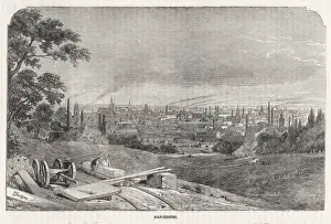 Manchester Cityscape Drucke: Manchester / View 1845