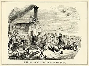 19th Century Railways UK Drucke: Mania / Railway Juggernaut