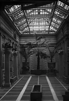 Lead Glass Window Details Drucke: Mansion Conservatory