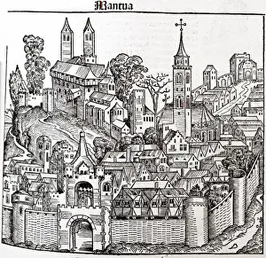 Medieval Italian Towns Drucke: Mantua