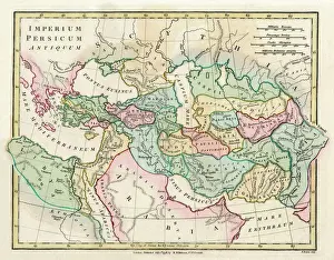 Karten Und Diagramme Drucke: Karte des alten Persischen Reiches