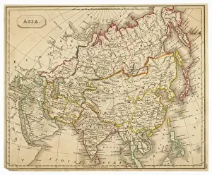 Antique Asian Maps Drucke: MAP / ASIA 1827