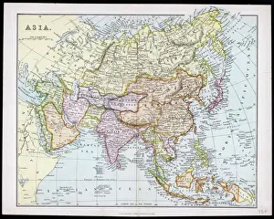 Karte / Asien 1847