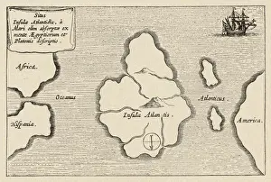 Karte von Atlantis / Kircher