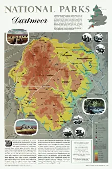 Verwandte Bilder Drucke: Karte von Dartmoor