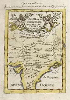 Karte Indiens u.a./Schläger