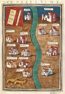 Historical World Map Drucke: Map of Palestine