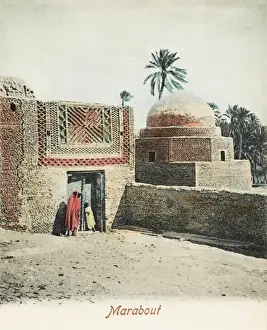 North African Heritage Sites Drucke: Marabout, Tunisia