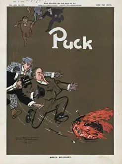 Puck Magazine Artwork Drucke: March millinery