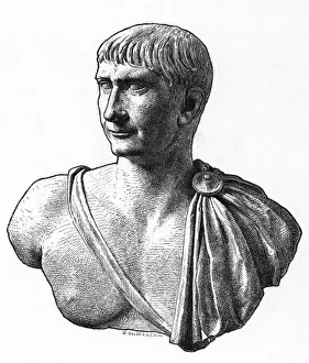Ancient Roman Leaders Drucke: Marcus Ulpius Trajanus