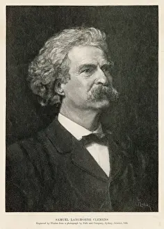 American Writer Drucke: MARK TWAIN