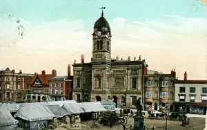Derby Drucke: Marktplatz, Derby, Derbyschire