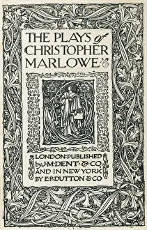 English Dramatist Drucke: MARLOWE, Christopher (1564-1593). English dramatist