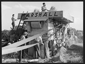 Vintage Agriculture Scene Drucke: Marshall Thresher