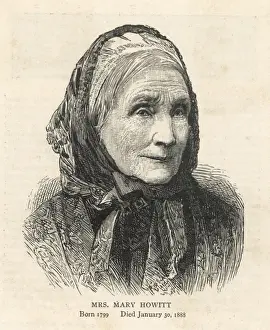 Victorian Era Authors Drucke: Mary Howitt Old