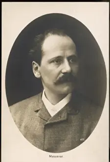Famous French Musicians Drucke: Massenet / Postcard