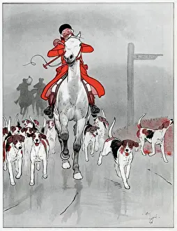 Der Meisterhund, ein Foxhound von Cecil Aldin