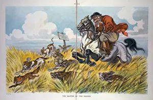 Fox Hunting Scene Drucke: The master of the hounds