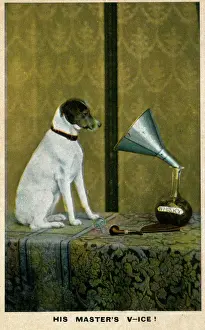 Poster Drucke: Sein Stimme des Herrn / V-Zeichner, England