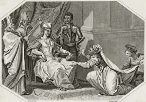 Medieval Queen Portrait Drucke: Matilda / Petitioning