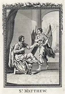 Christian Art Prints Online Drucke: Matthew and Angel
