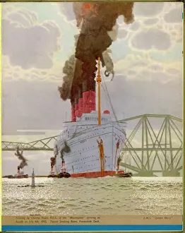 Cunard Line Ships Drucke: MAURETANIA (PEARS)