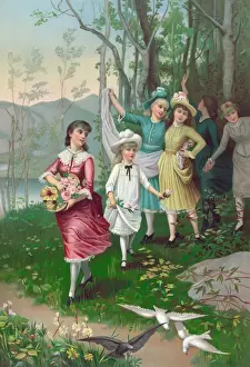 Rural England Images Drucke: May morning