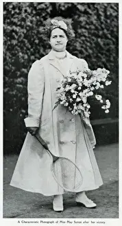 Early 20th Century Athletes Drucke: May Sutton