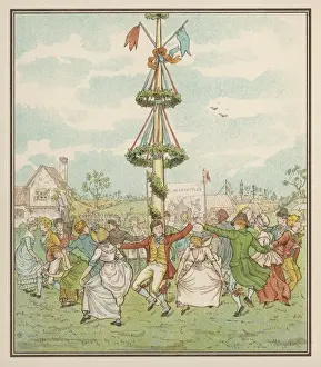 Traditional Folk Dance Drucke: Maypole (Casella)