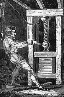 Industrial Machinery History Drucke: Mechanical Power 1827