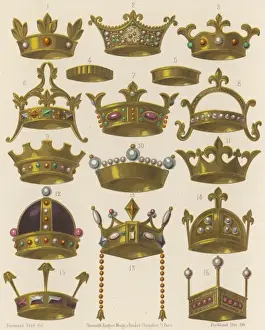 Medieval History Images Drucke: Medieval Crowns