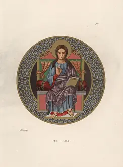 Medieval Queen Drucke: Medieval queen on her throne