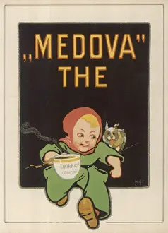 Vintage Print Advertising Drucke: Medova Tea Advert