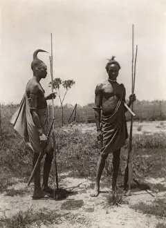 East Africa Images Drucke: Two members of the Lango Tribe of Uganda