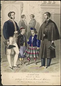 Traditional Scottish Dress Drucke: Men and Boys