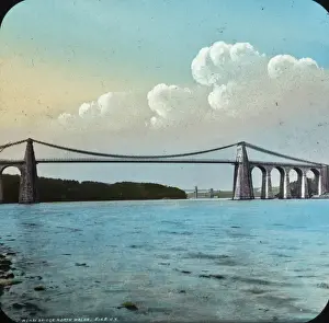 Colourful Welsh Landscapes Drucke: Menai Bridge