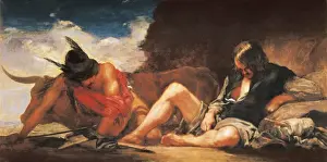 Diego Velazquez Art Drucke: Mercury and Argus