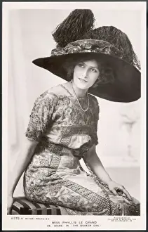 Vintage Theatre Costumes Drucke: Merry Widow Hat C. 1908