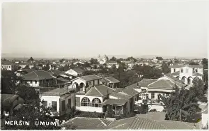 Drucke von Ein umfassender Blick auf Mersin. Eine große Stadt und ein hektischer Hafen an der Mittelmeerküste des Südens Turkei, ist die Hauptstadt des Provinzbezirks Mersin Mersin Drucke: Mersin, Türkei - Allgemeiner Überblick