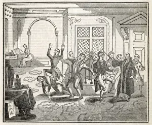 18th Century Satire Art Drucke: Mesmer Satirised