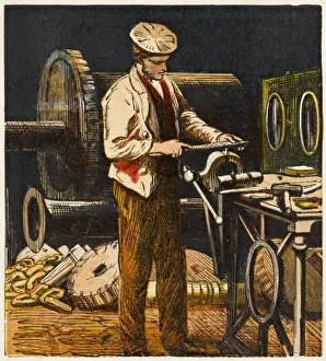 Metallarbeiter im Werkstatt