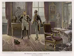 German Historical Figures Drucke: Metternich and Napoleon