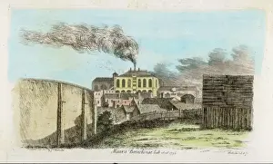 Vintage Brewery Scene Drucke: Meuxs Brewery