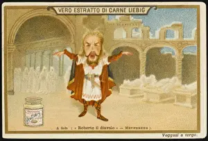 19th Century Opera Art Drucke: Meyerbeer / Robert Solo