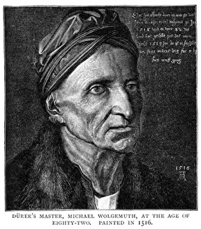 Drucke von Michael Wolgemuth deutscher Künstler Meister von Albrecht Dürer Datum: 1434 bis 1519 Michael Wolgemut Drucke: Michael Wolgemuth - 1
